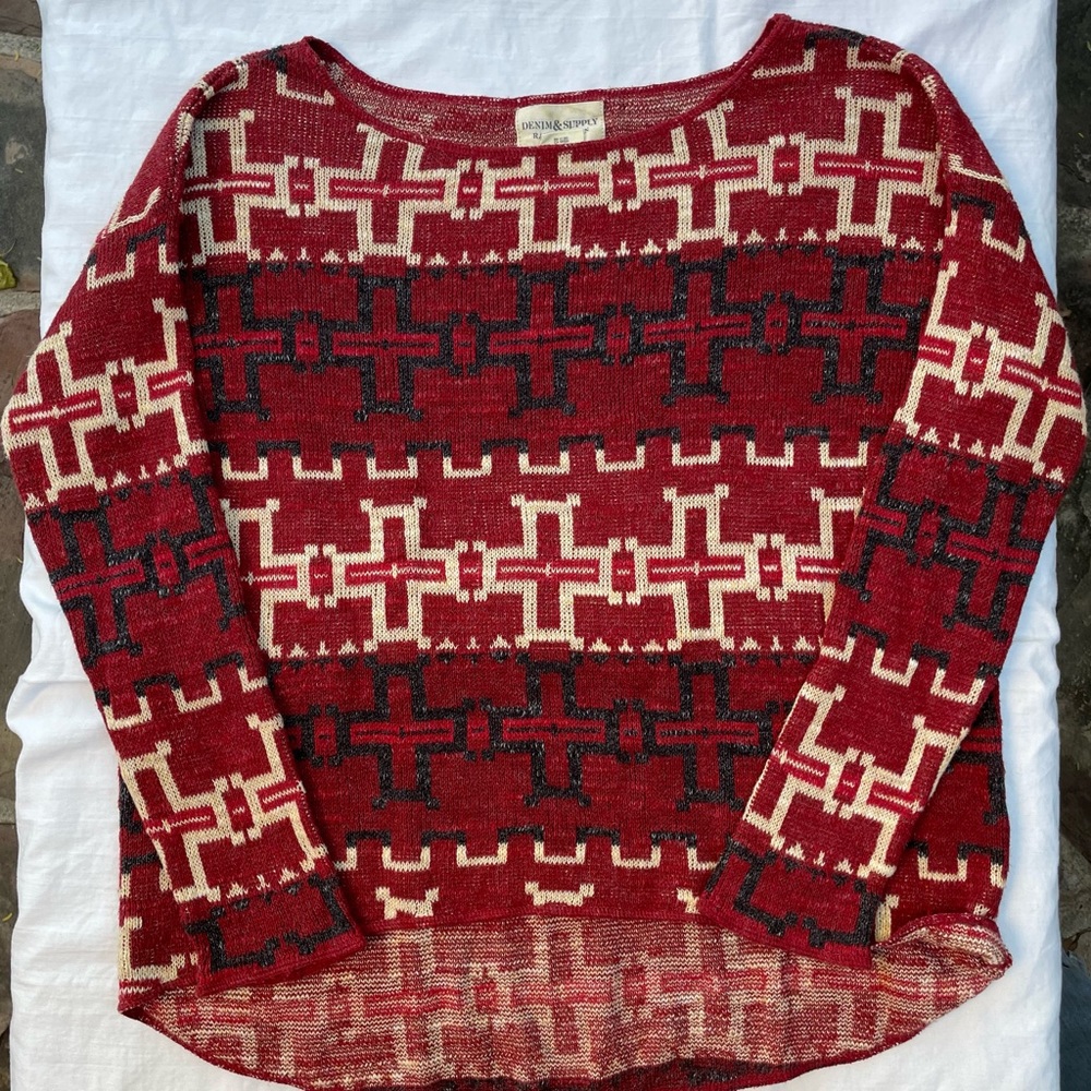 Denim & supply Ralph Lauren southwestern native design top size S/P